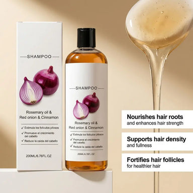 Rosemary Shampoo AntiFrizz Red Onion Oil Oil Balancing Non OverDrying Improves Hair Manageability Density Support Hair Shampoo