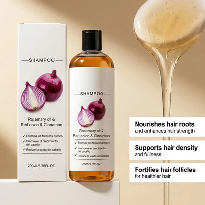 Rosemary Shampoo AntiFrizz Red Onion Oil Oil Balancing Non OverDrying Improves Hair Manageability Density Support Hair Shampoo